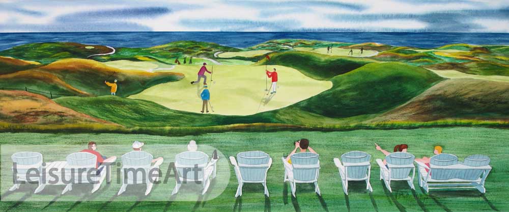 Arcadia Bluffs Original Watercolor
